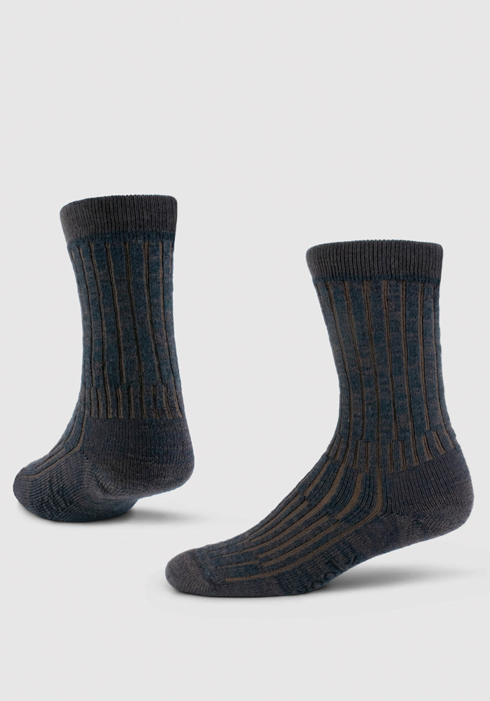 Womens Joey Crew Socks - Dark Espresso