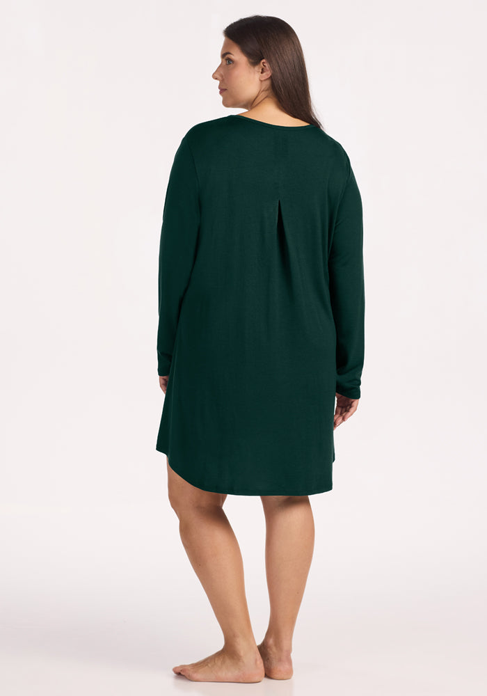 Lucille Long Sleeve Nightgown - Deep Pine