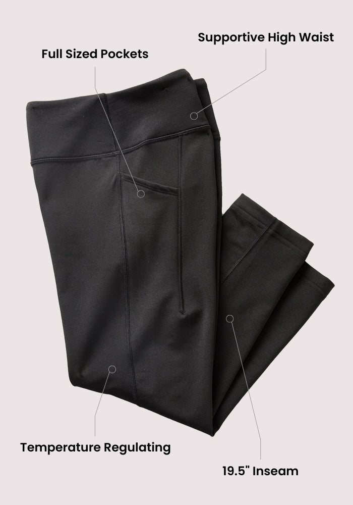 Merino Flex® McKenna Capris -Black