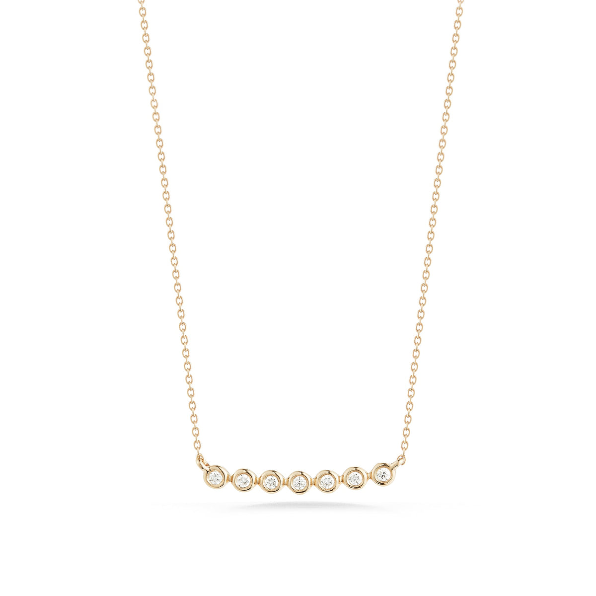 Lulu Jack Bezel Bar Necklace