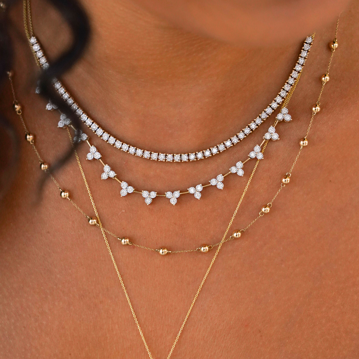 Poppy Rae Eternity Pebble Station Necklace