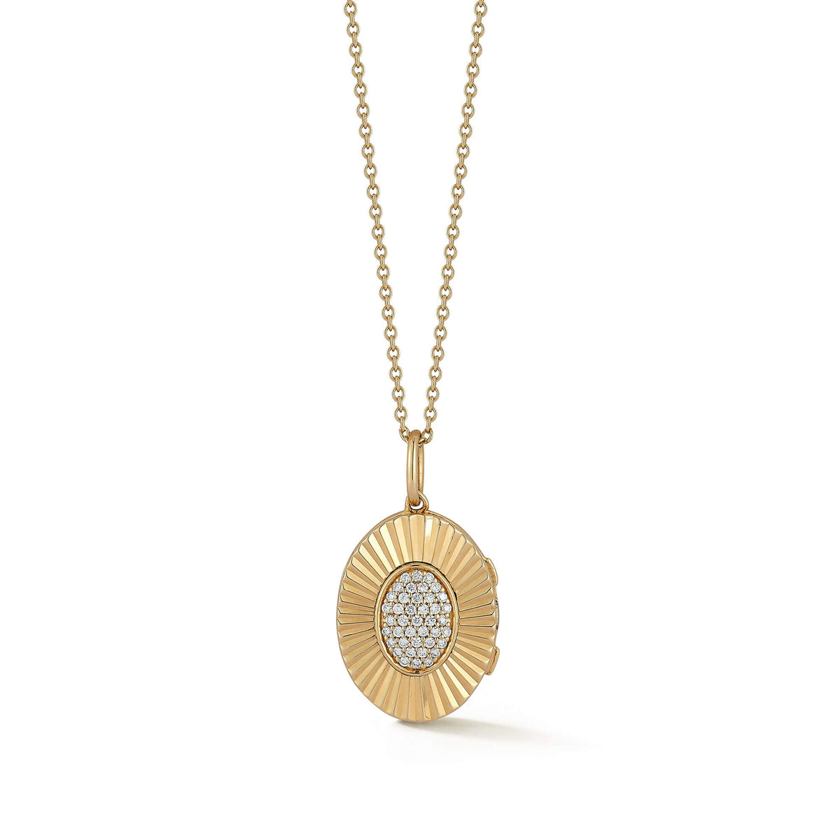 Teddi Paige Oval Locket Necklace