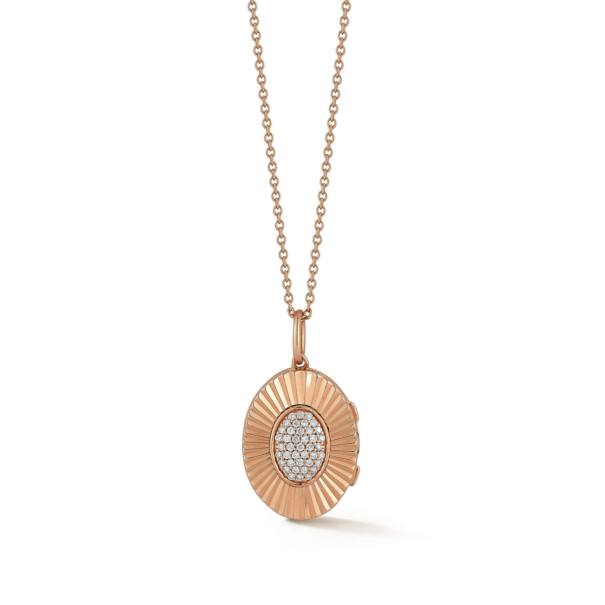 Teddi Paige Oval Locket Necklace