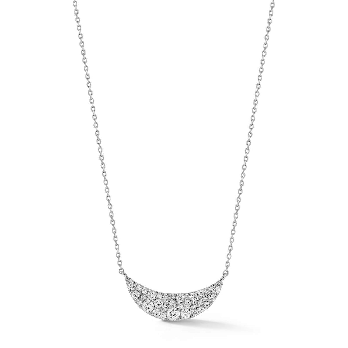 DRD Crescent Diamond Bar Necklace