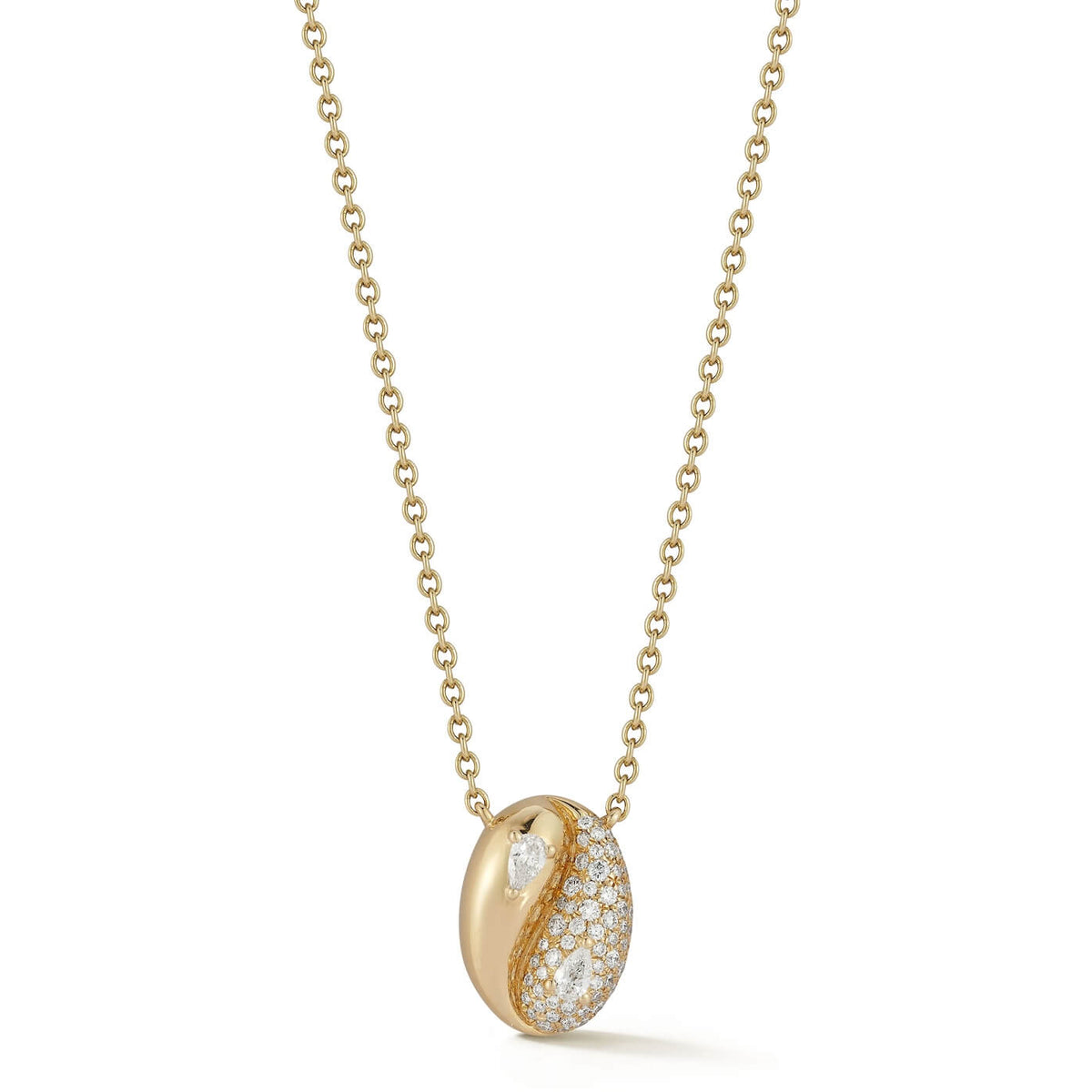 Taylor Elaine Pavé Oval Necklace