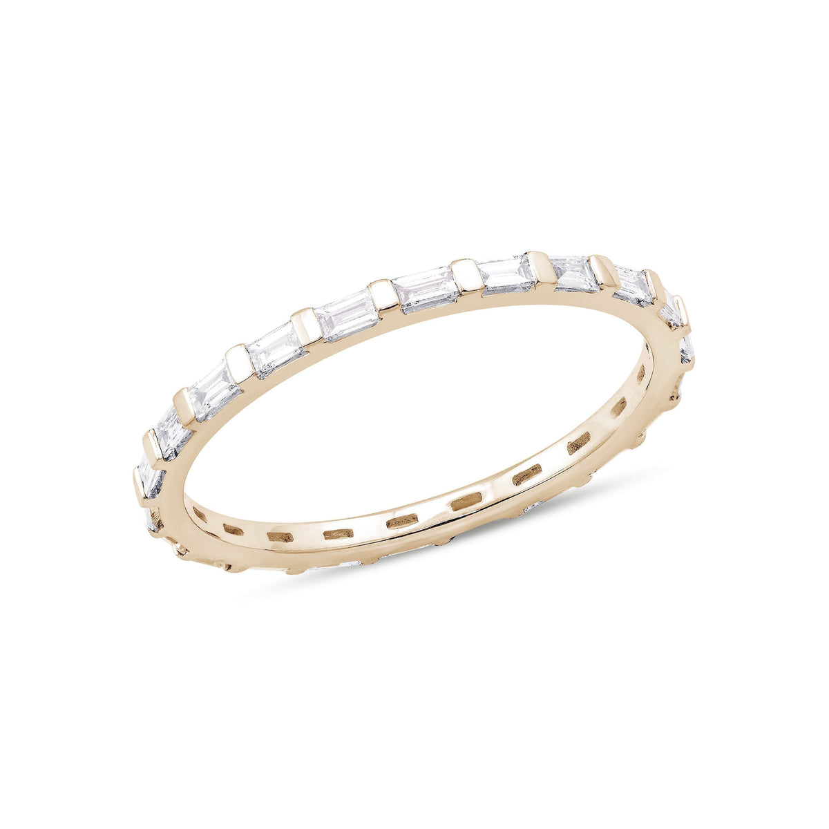 Sadie Pearl Baguette Eternity Ring