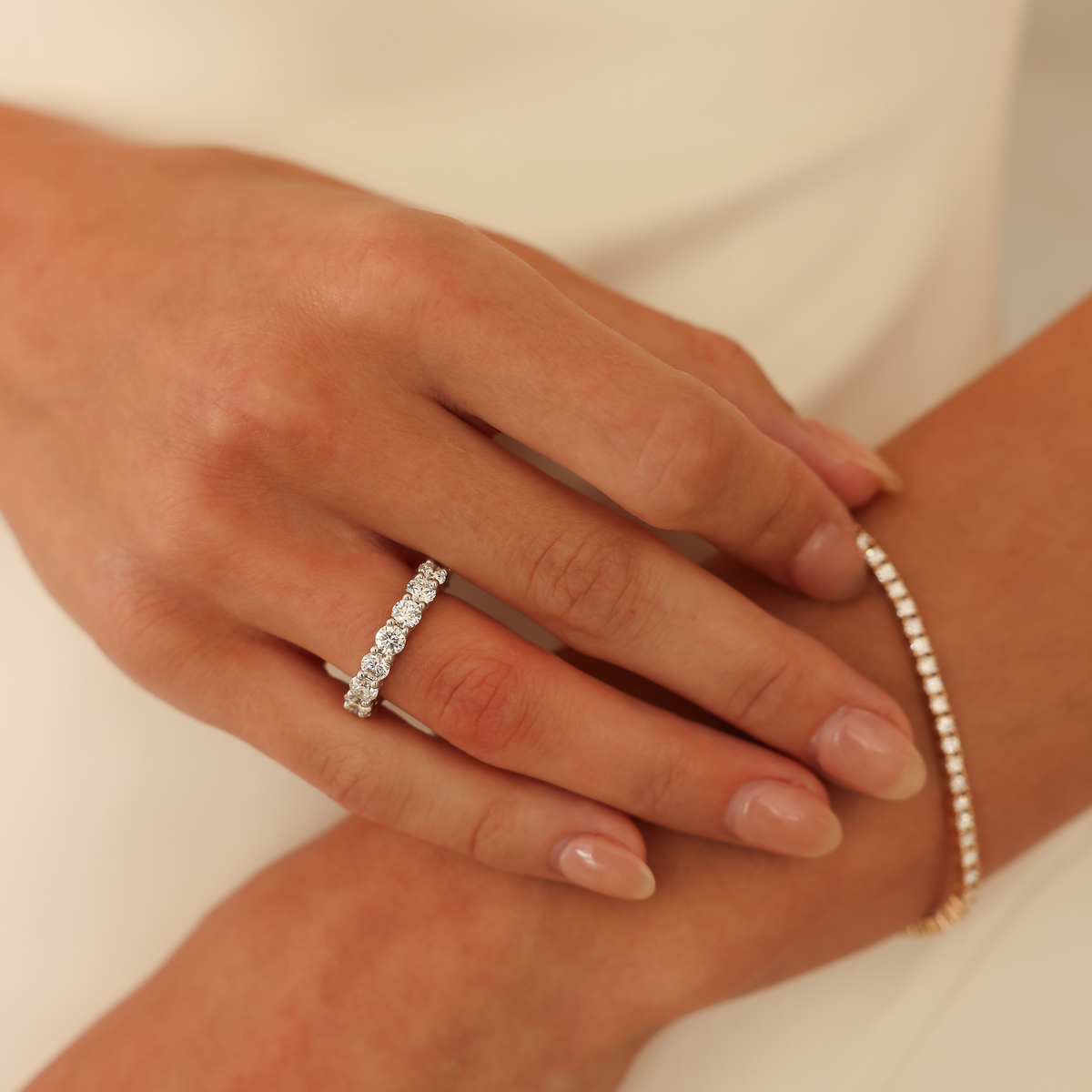 DRD 0.30 Ct. Round Diamond Eternity Ring