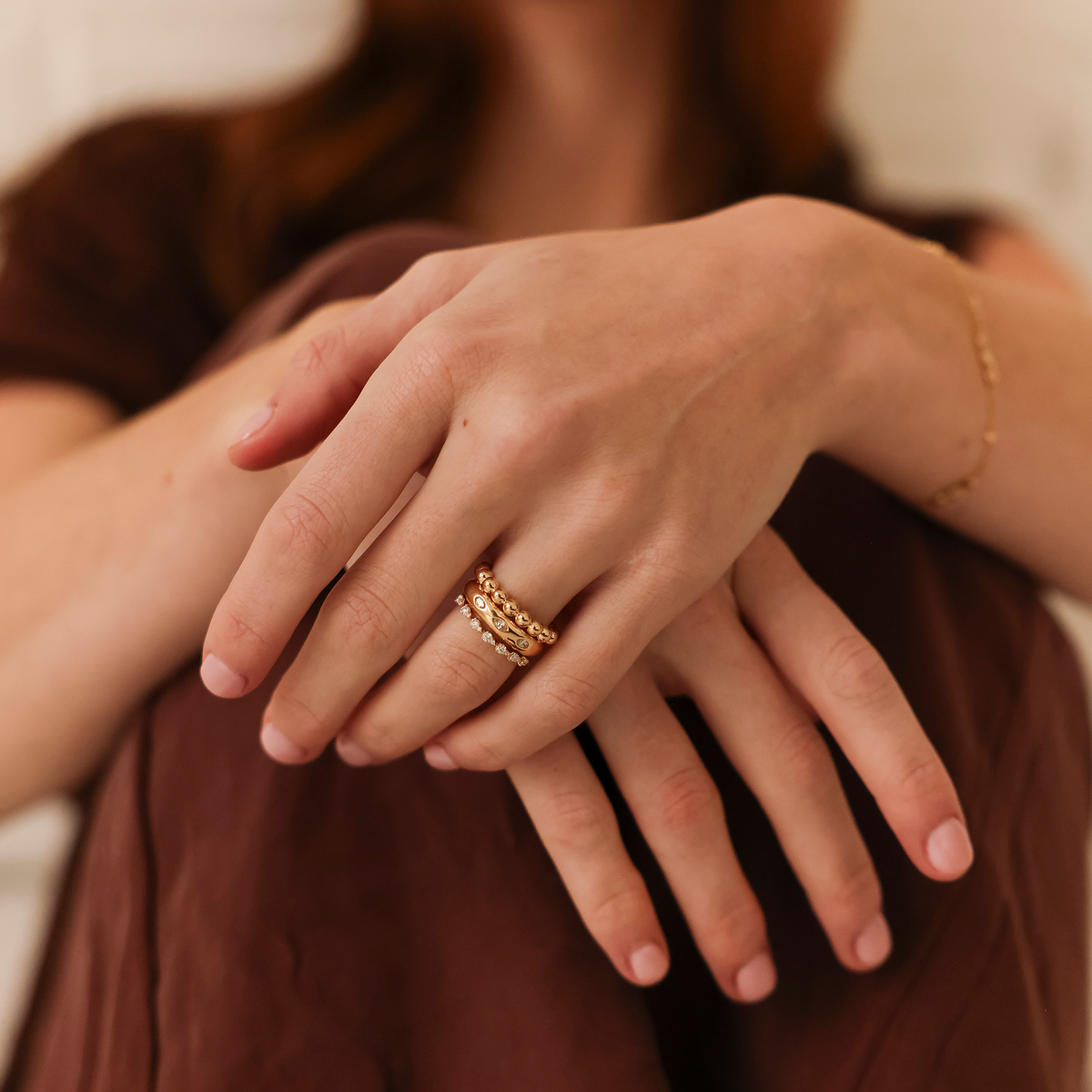 Alexa Jordyn Inlay Marquise Band