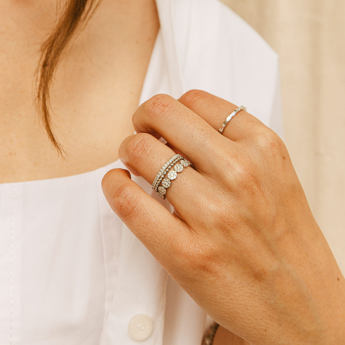 Poppy Rae Diamond Pebble Ring