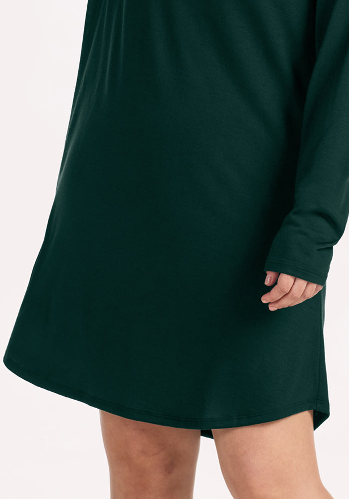 Lucille Long Sleeve Nightgown - Deep Pine