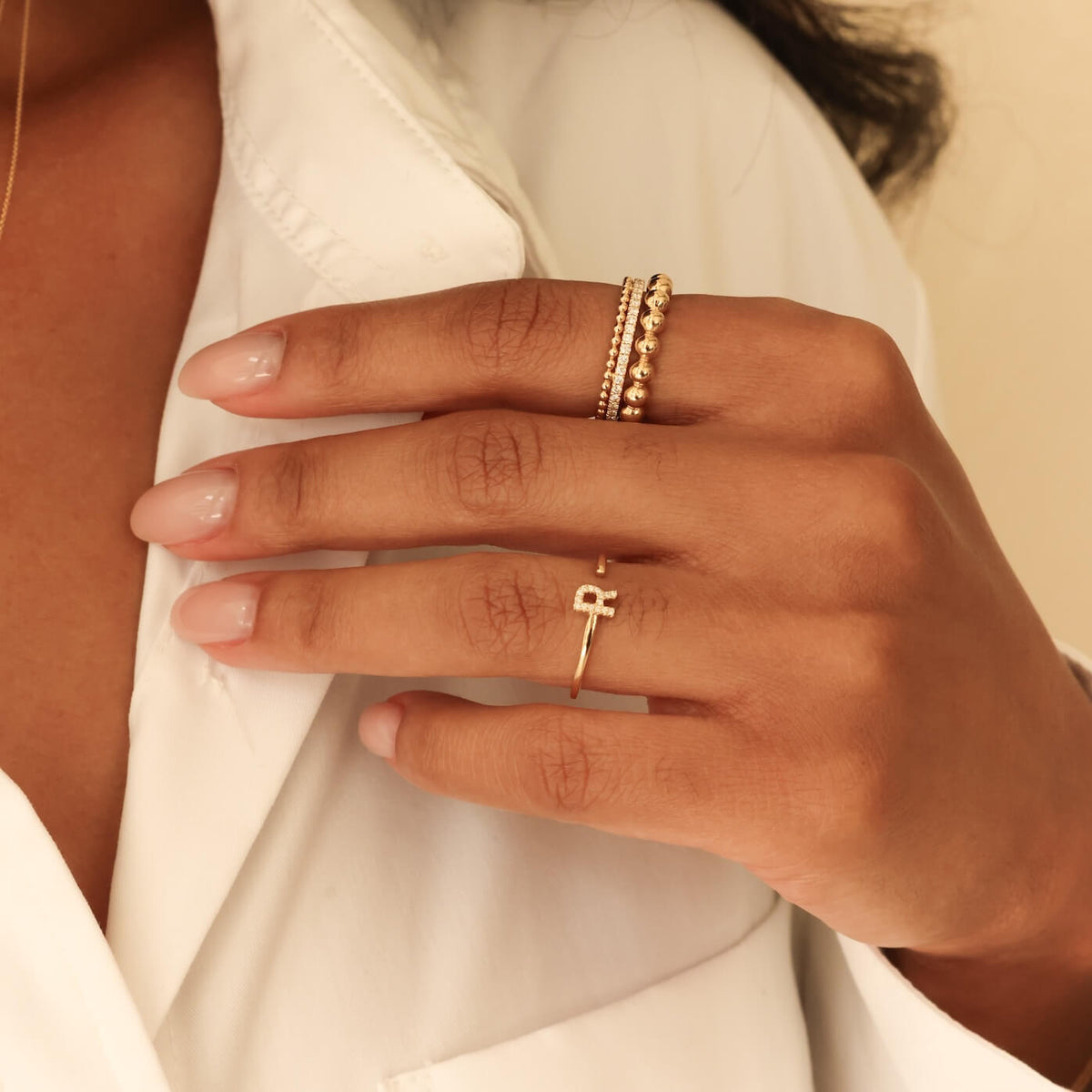 Poppy Rae Diamond Pebble Ring