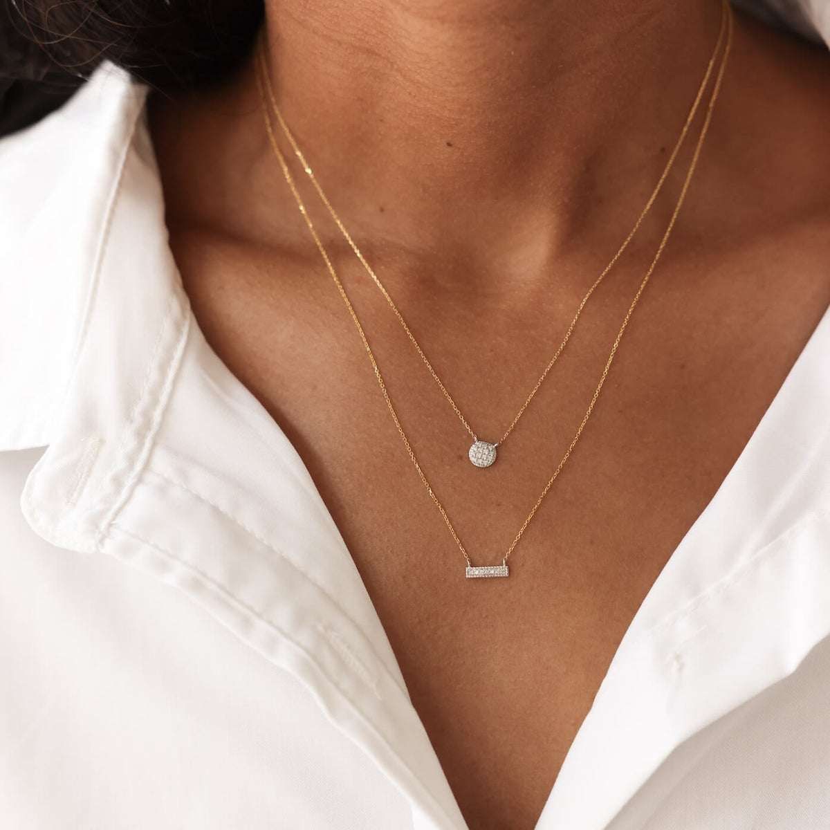 Lauren Joy Mini Disc Necklace