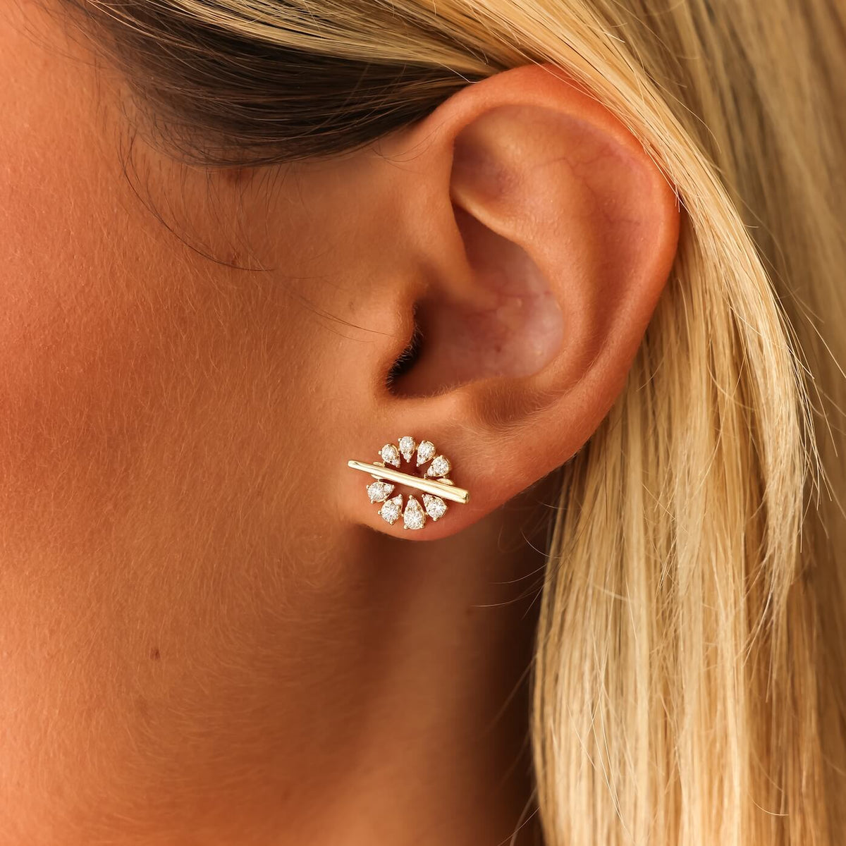 Sophia Ryan Teardrop Toggle Studs