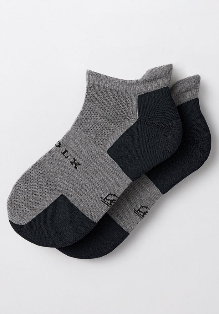 Womens Rowan No Show Socks - Pebble