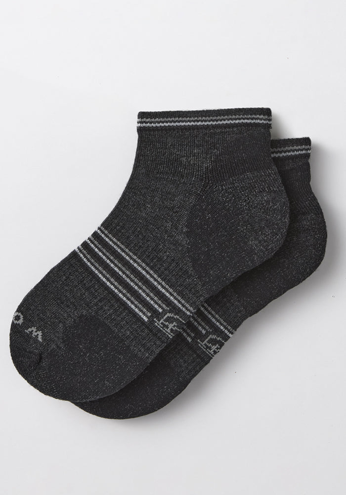 Womens Amelia No Show Socks - Dark Grey Charcoal