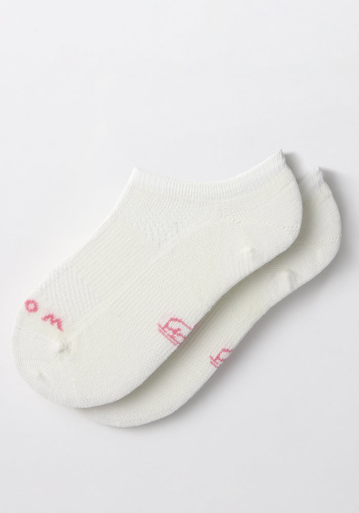 Womens Daisy Ped Socks - White Lightning