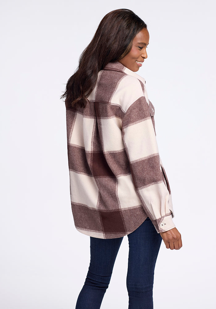 Sawyer Shacket - Chai Latte Plaid