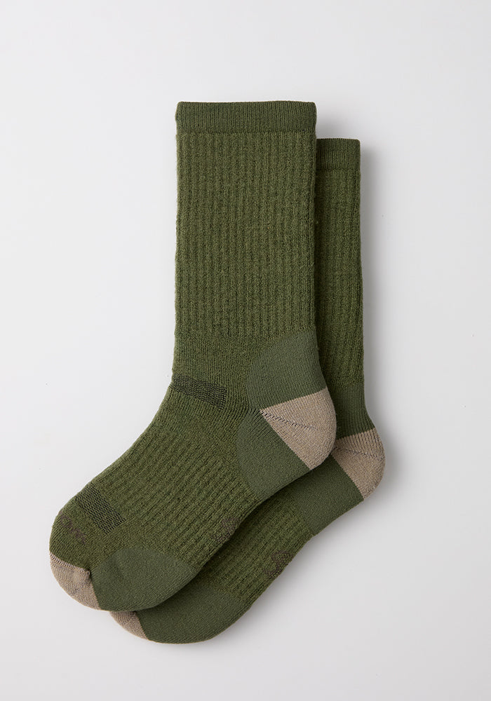Mens Core Crew Socks - Winter Moss