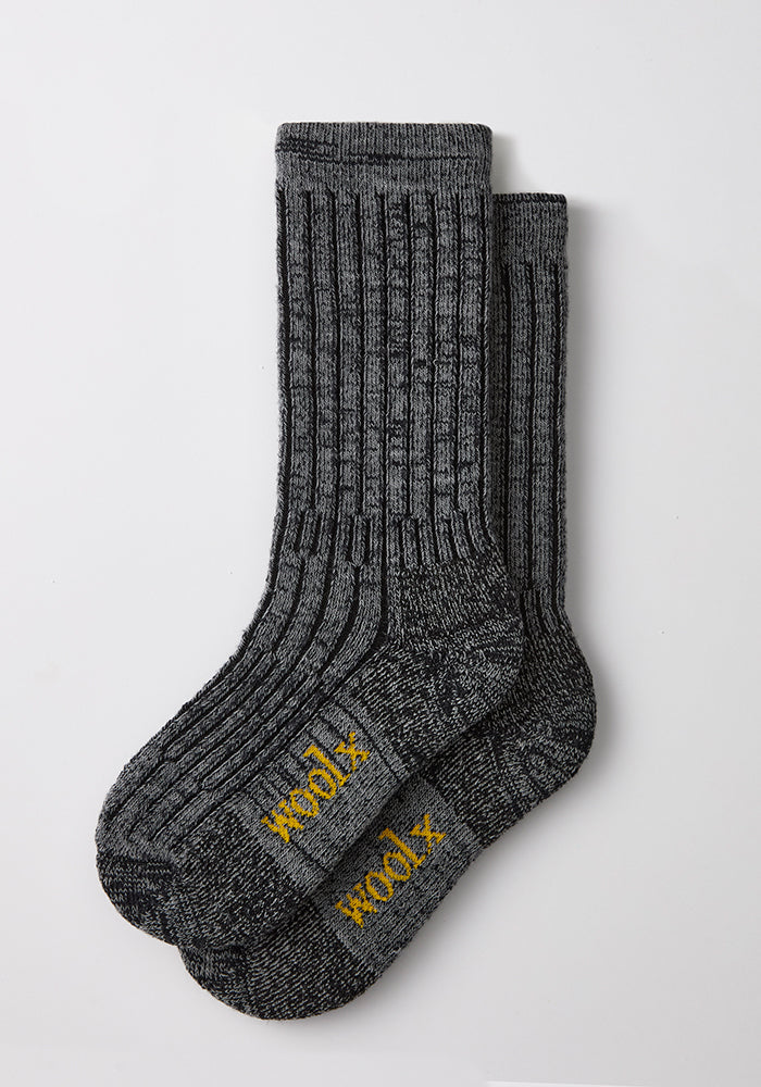 Womens Joey Mid Calf Socks - Dark Navy Marled