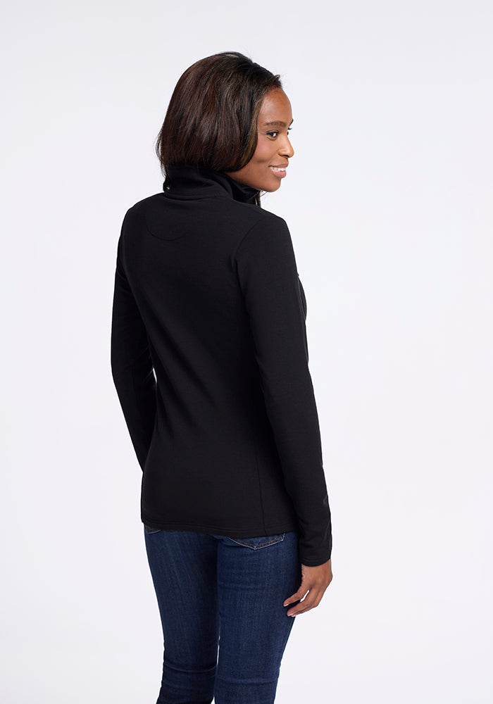 Finley Zip Up Sweatshirt - Black