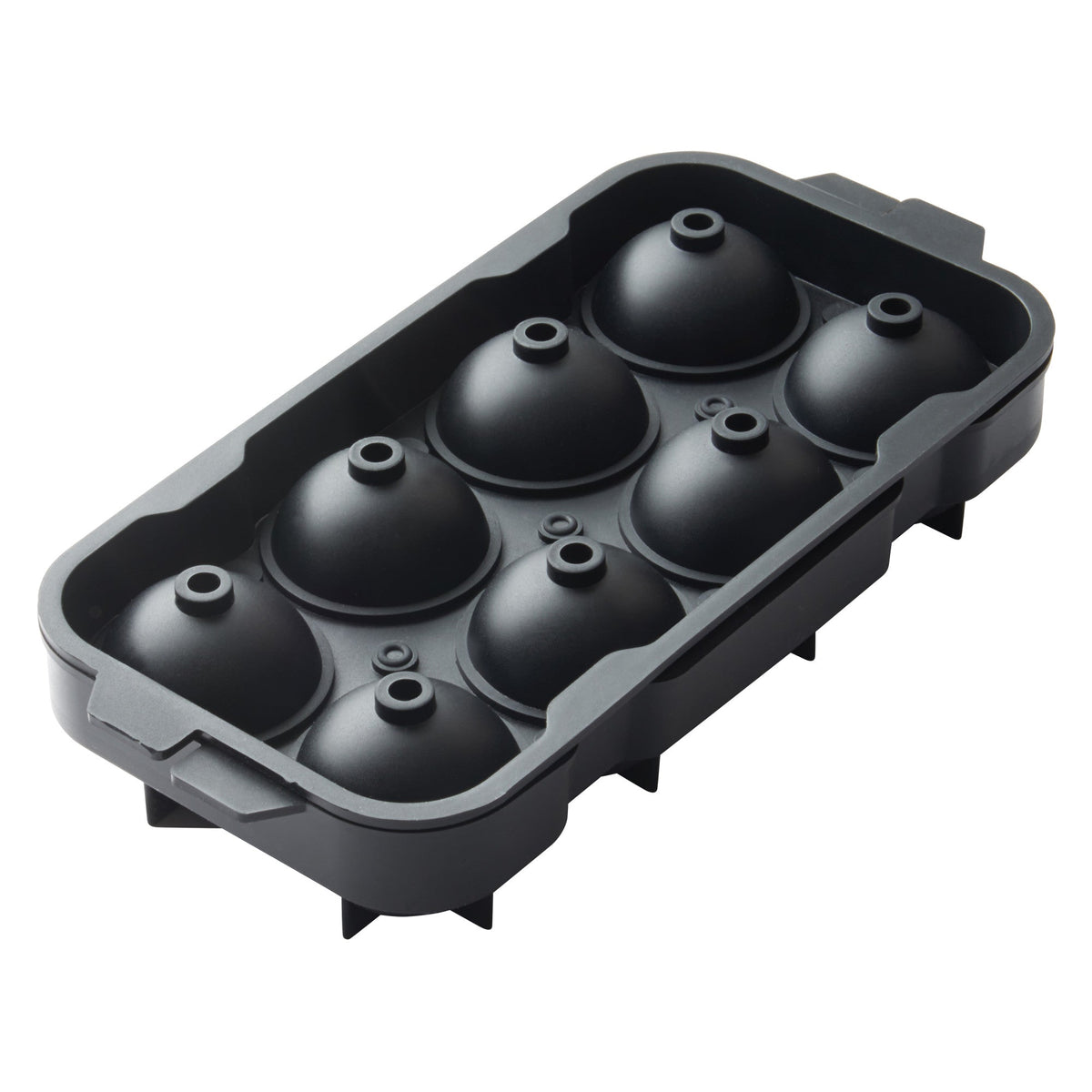 ICCP-8K - Bar Maid Silicone Ice Tray, 8 Compartments - Black
