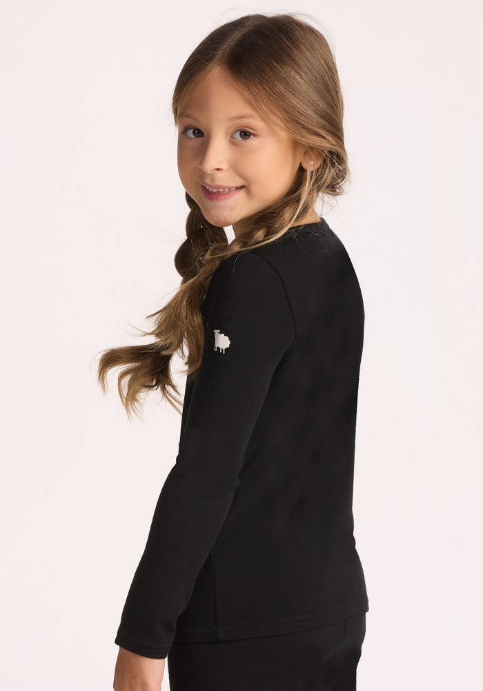 Kids Explorer Base Layer Top - Black