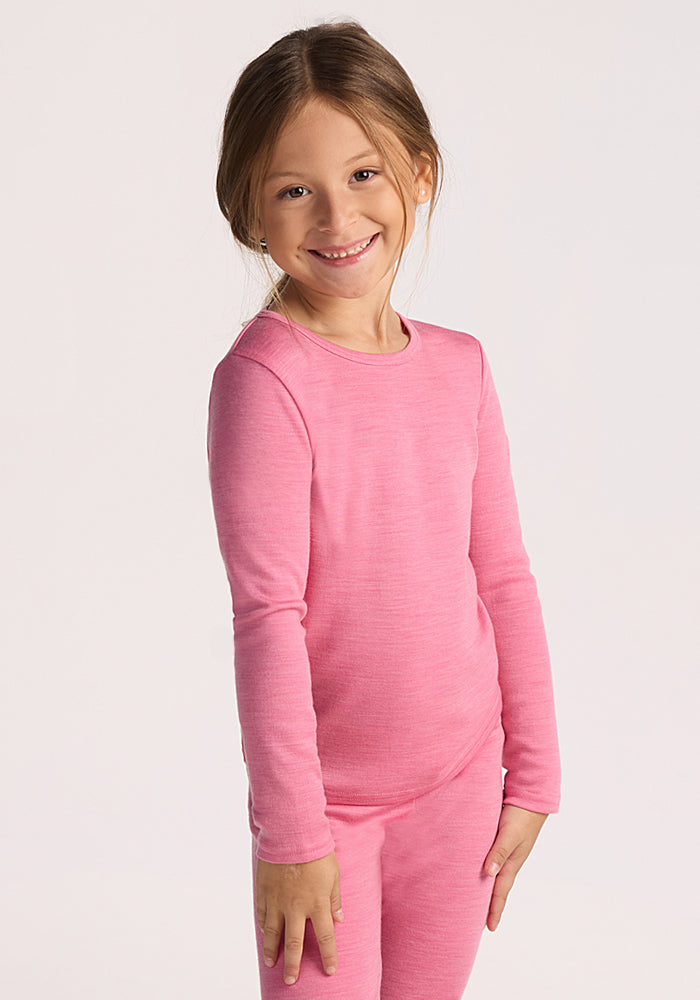 Kids Explorer Base Layer Top - Pinky Promise