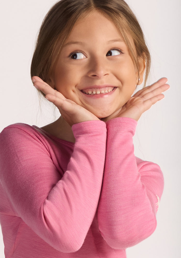 Kids Explorer Base Layer Top - Pinky Promise