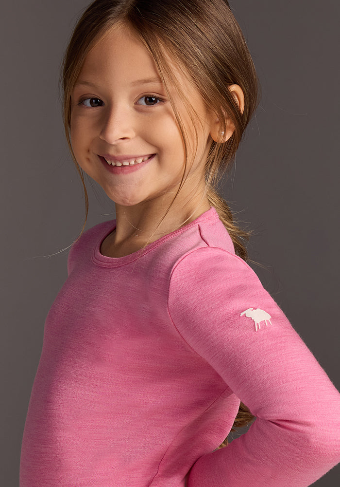 Kids Explorer Base Layer Top - Pinky Promise