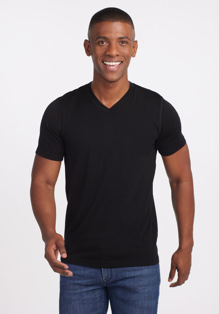 Ashton V Neck - Black