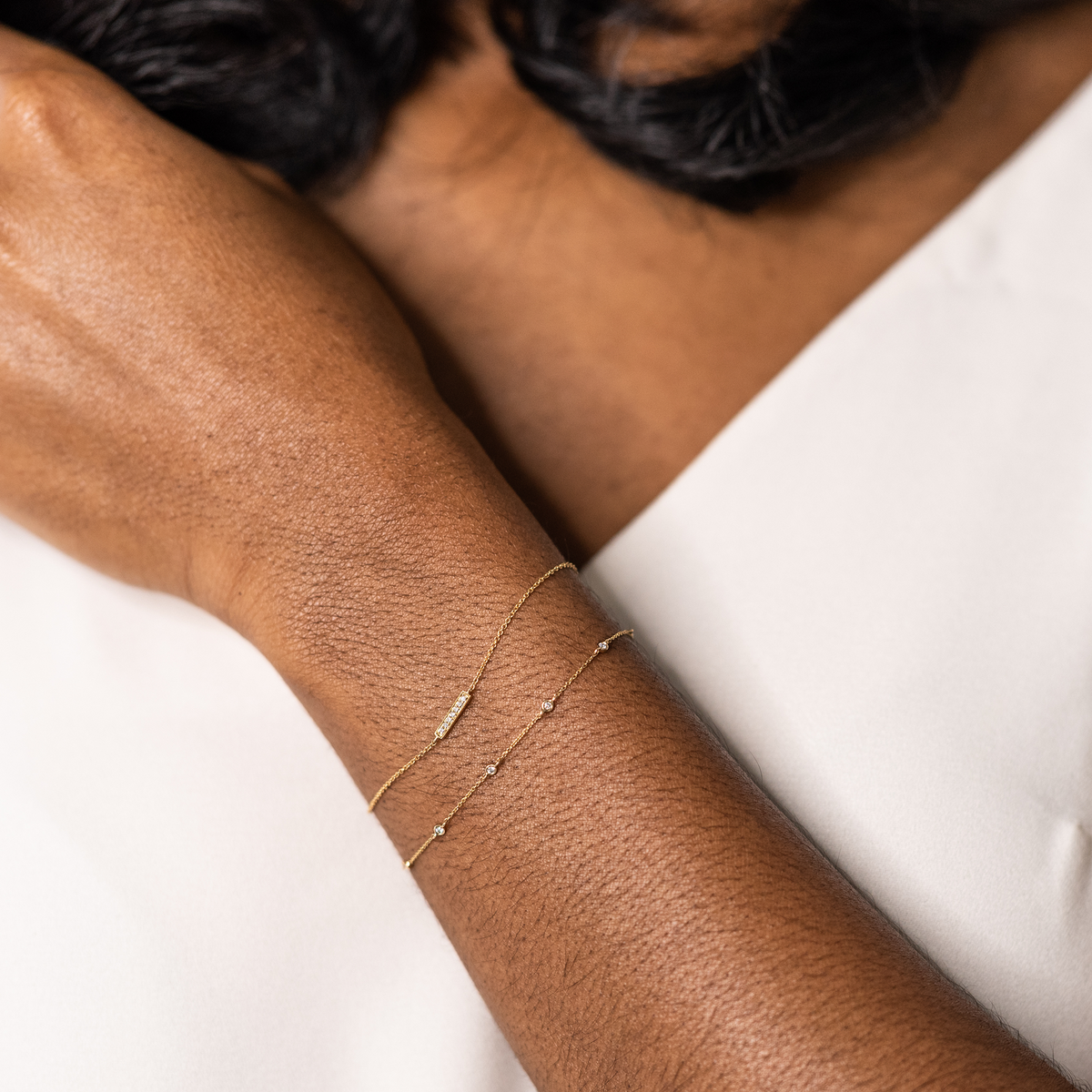 Sylvie Rose Single Bar Bracelet
