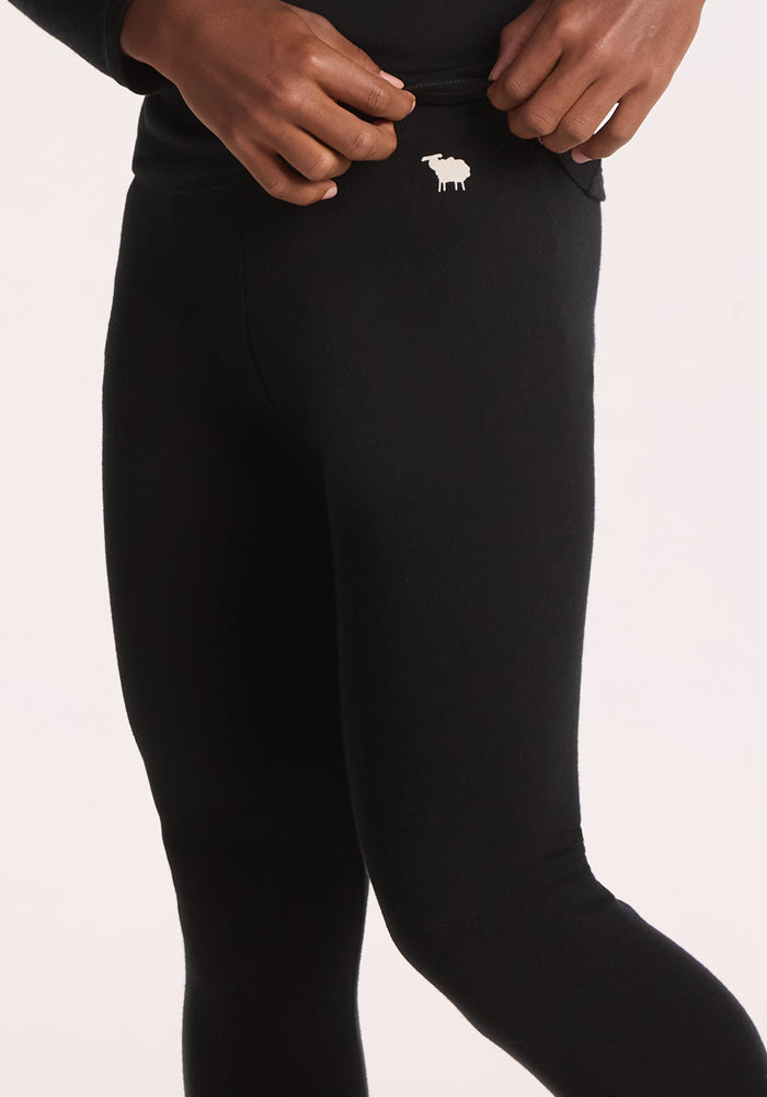 Kids Explorer Base Layer Bottoms - Black