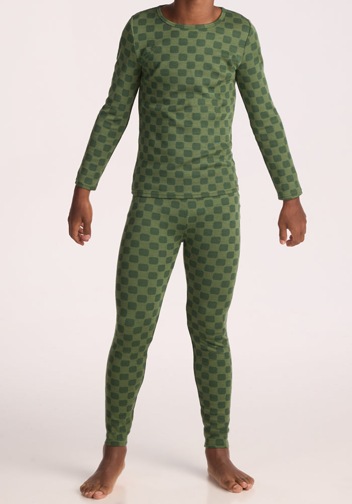 Kids Explorer Base Layer Bottoms - Frog Hop