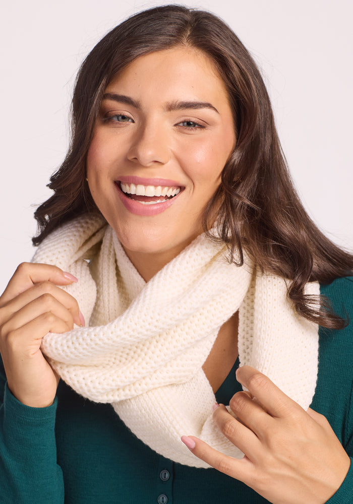 Noelle Infinity Scarf - Buttercream
