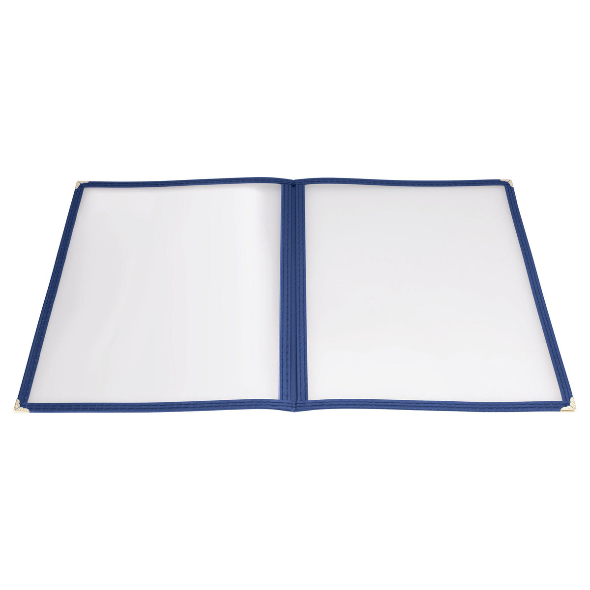 PMCD-9B - Book-Fold Double Panel Menu Cover - Blue, 9-3/8 x 12-1/8