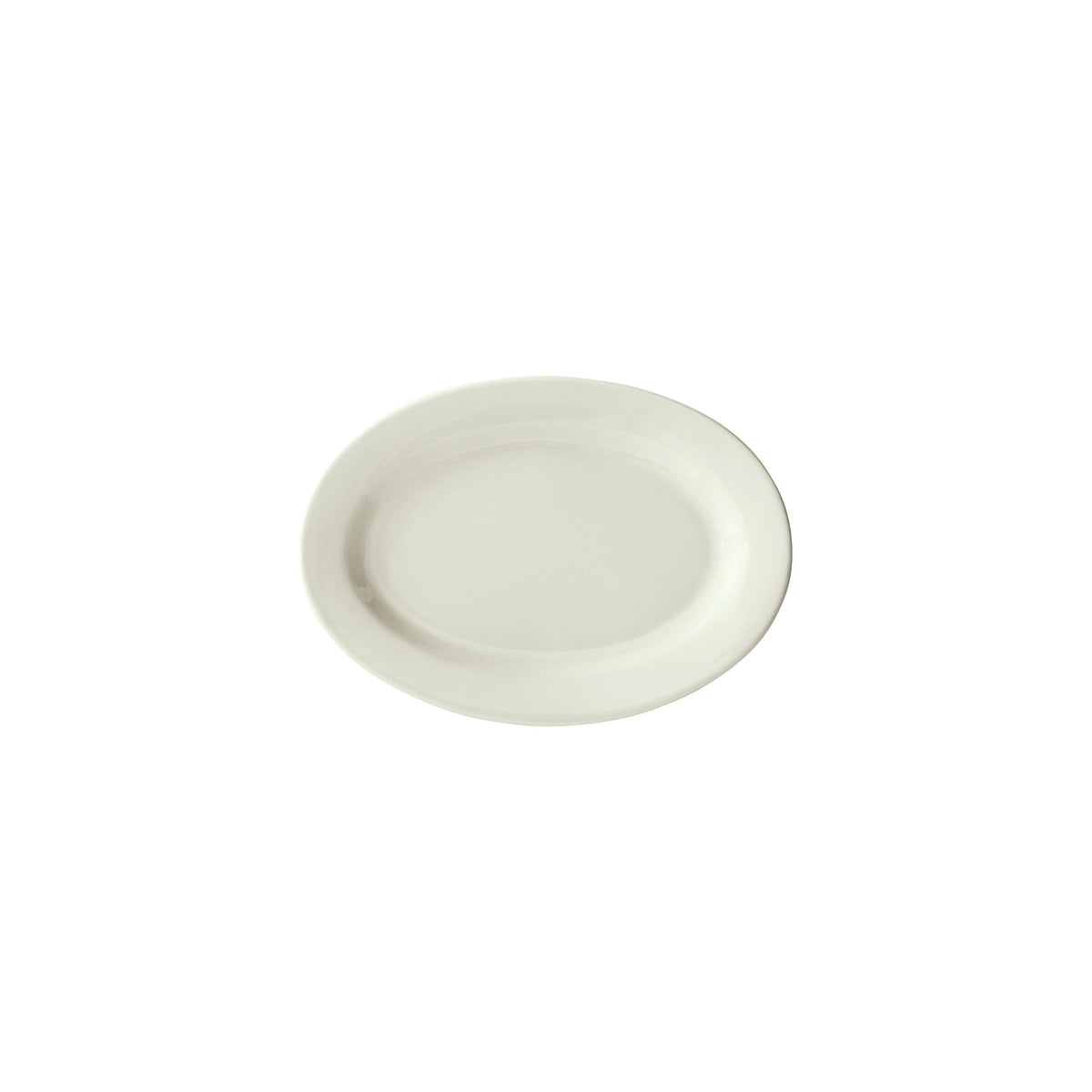 BPO-1058-AW - Birkhall Porcelain Rolled Edge Platter, 10-5/8"L x 7-3/8"W x 3/4"H - American White (24 Pieces/Case)