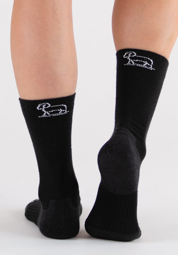 Womens Harbor Crew Sock - Black