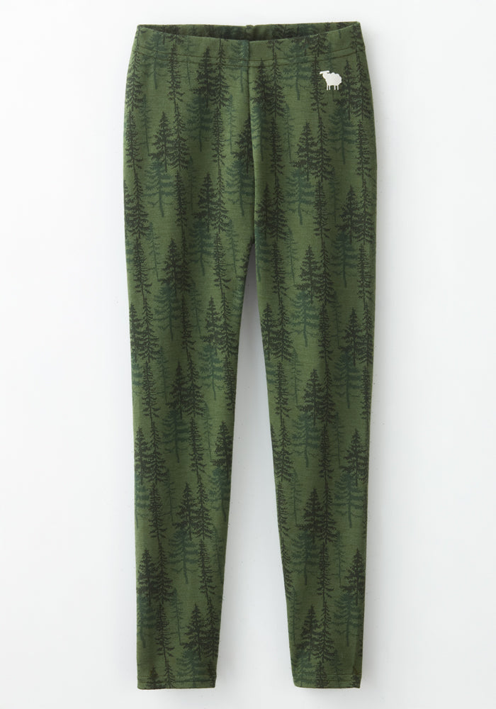 Kids Explorer Base Layer Bottoms - Forest Friends