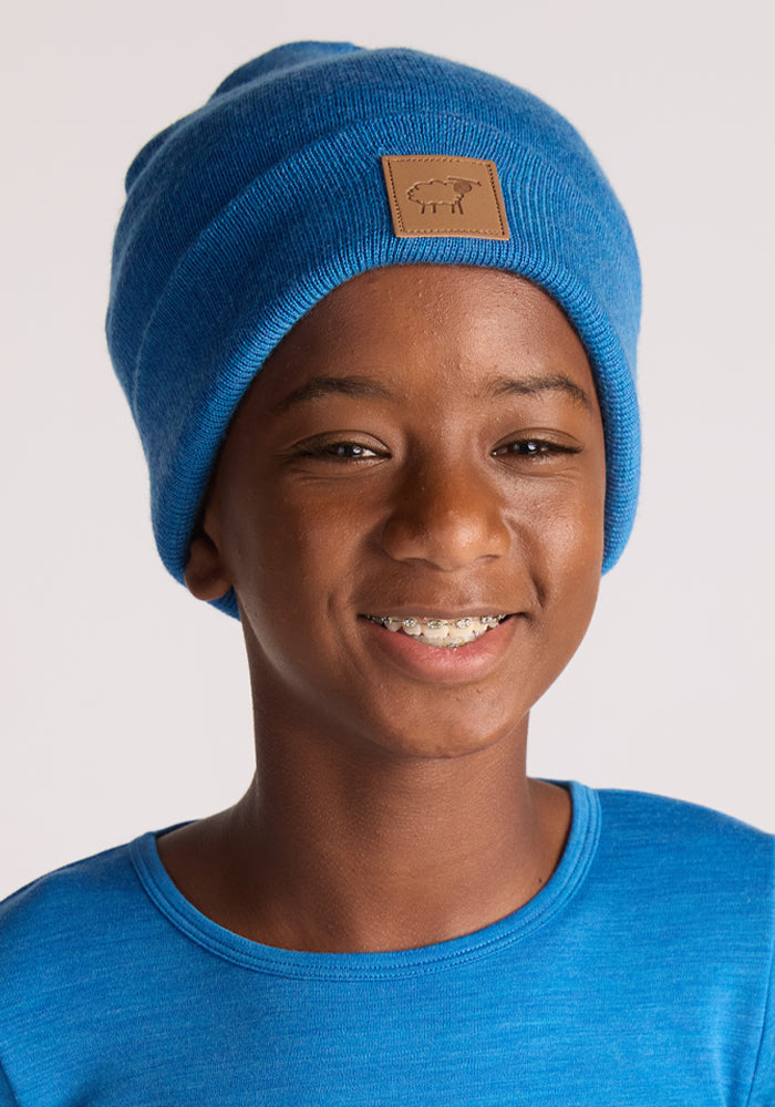 Kids Baylor Beanie - Blue Razz