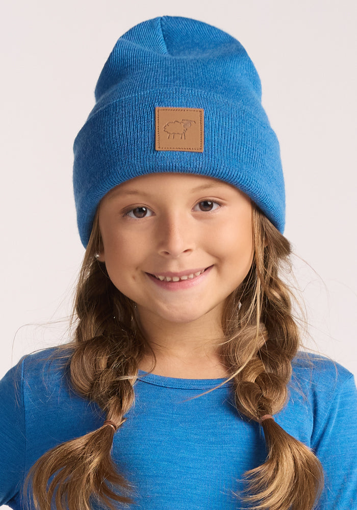 Kids Baylor Beanie - Blue Razz