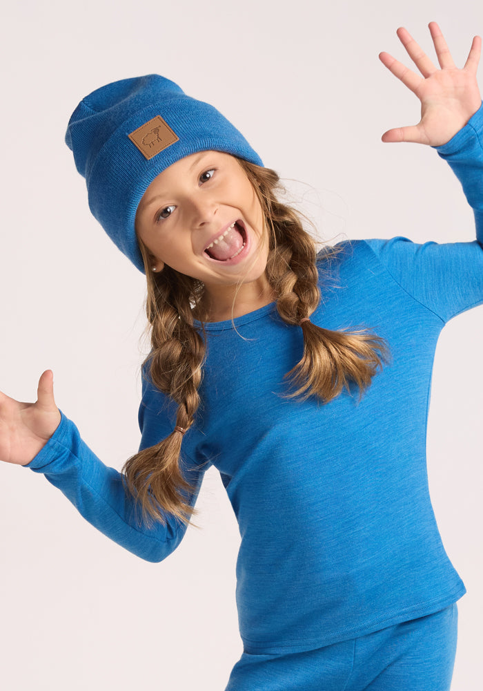 Kids Baylor Beanie - Blue Razz