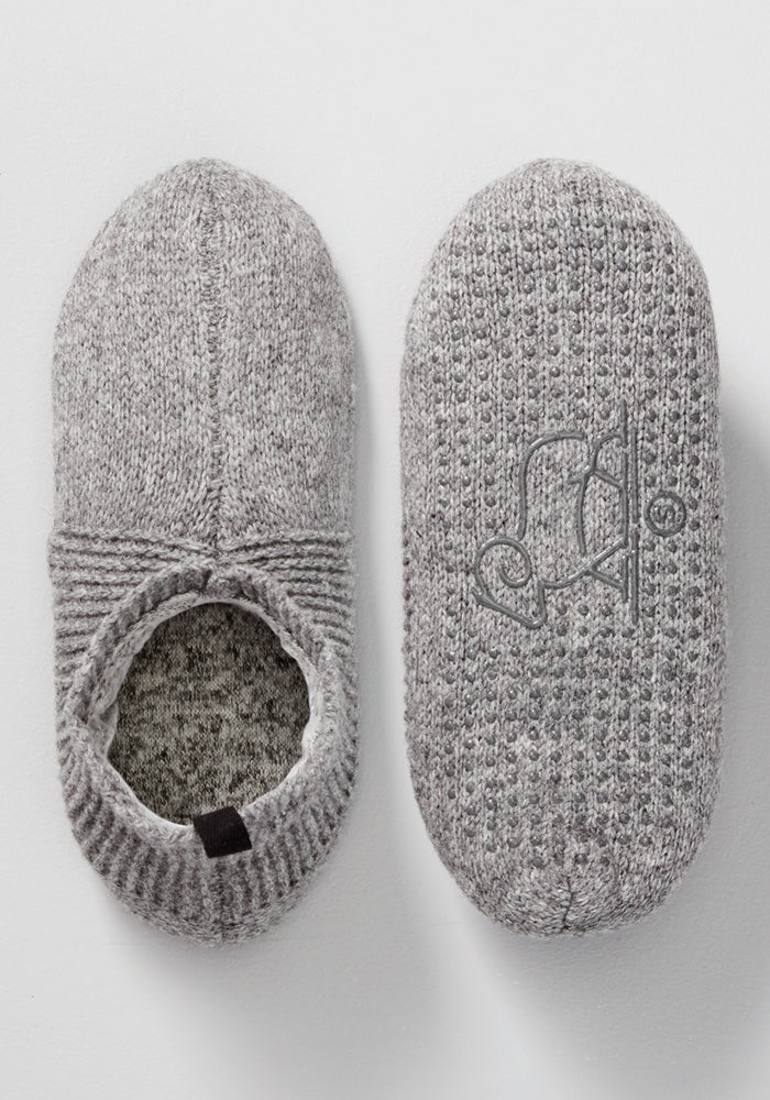 Womens Gripper Slippers - Gentle Grey