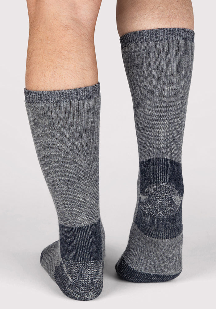 Mens Extreme Crew Socks - Charcoal Heather