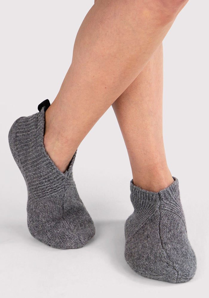 Womens Gripper Slippers - Gentle Grey
