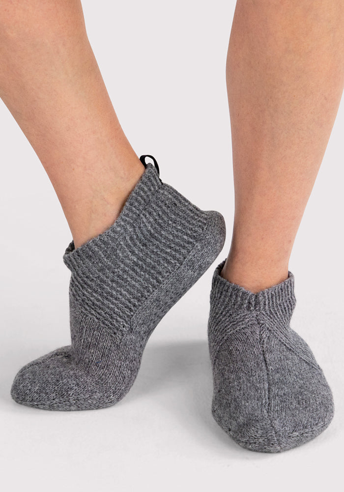 Womens Gripper Slippers - Gentle Grey