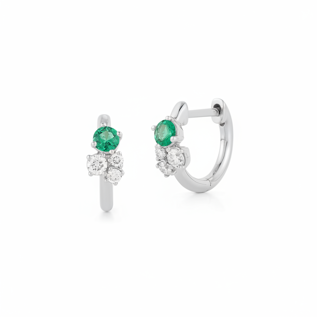 DRD Birthstone Huggies - May