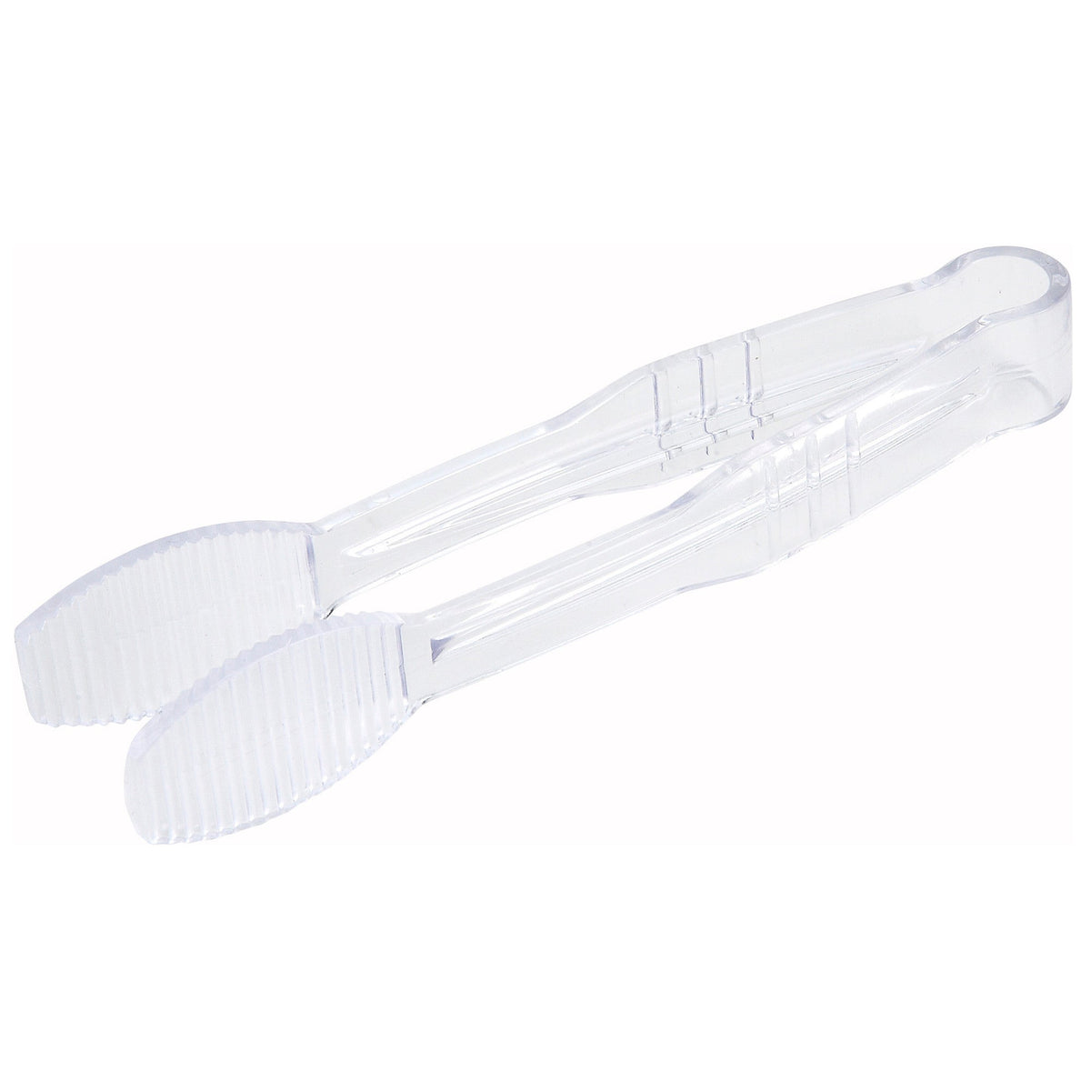 PUTF-6C - 6" Flat Tongs, Polycarbonate - Clear