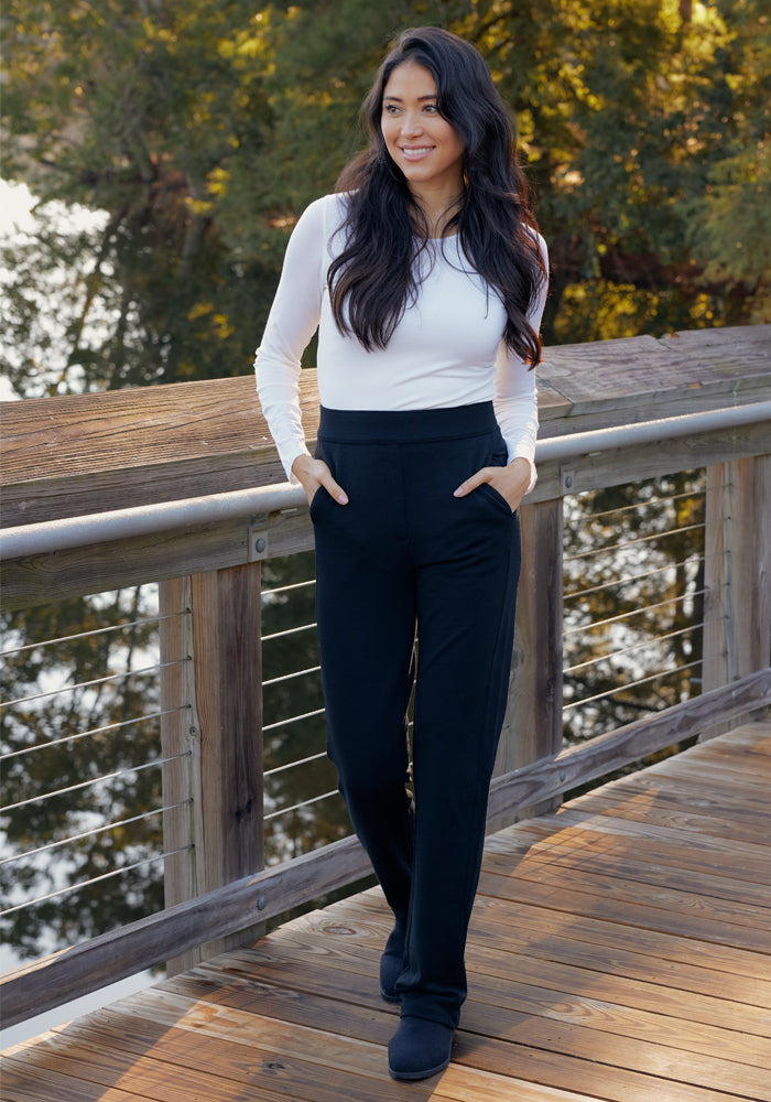 Emerson Straight Leg Pants - Cinder Melange