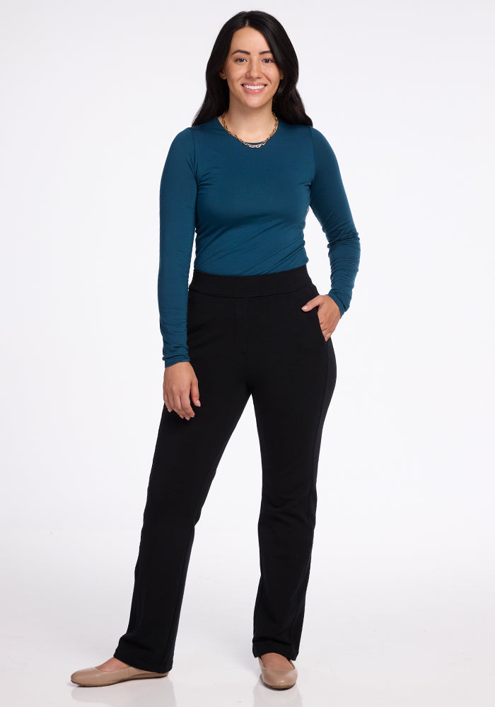 Emerson Straight Leg Pants Petite - Black