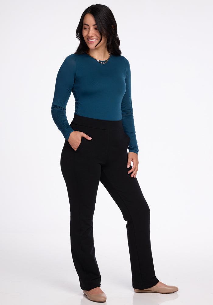 Emerson Straight Leg Pants Petite - Black
